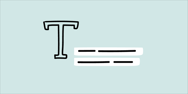 Textning. Illustration.