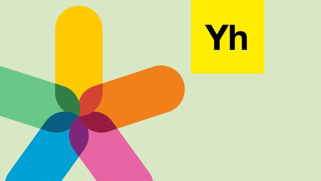 Funkas logotyp på grön bakgrund  